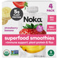 NOKA Organic Strawberry Banana Superfood Smoothie 4pk, 4.22 OZ