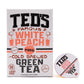 Teds Tea by Java House - Single Serve Liquid Concentrate Pods - Peel and Pour - White Peach Green Tea - Pack of 12