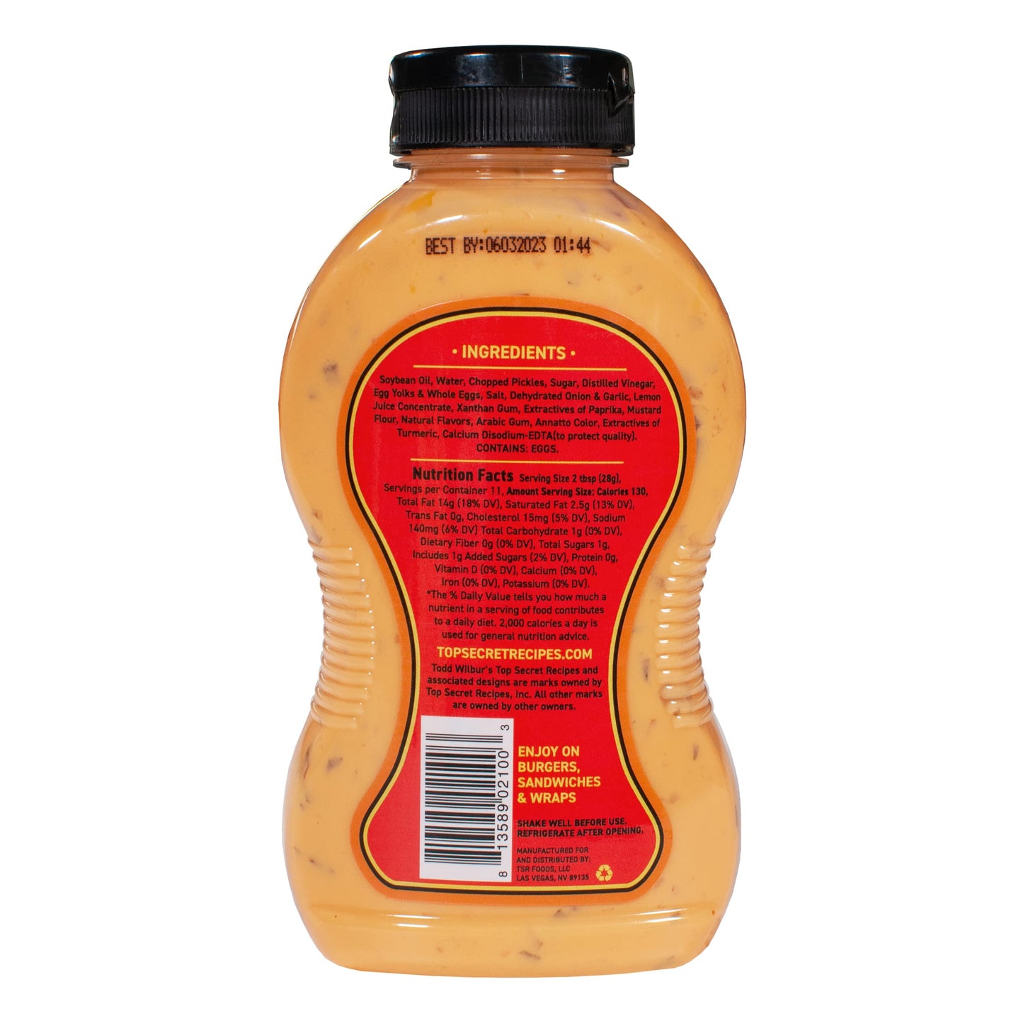 Top Secret Recipes Burger Special Sauce (Like Big Mac Sauce) - Use On Burgers, Sandwiches & Wraps For Restaurant Flavor At Home