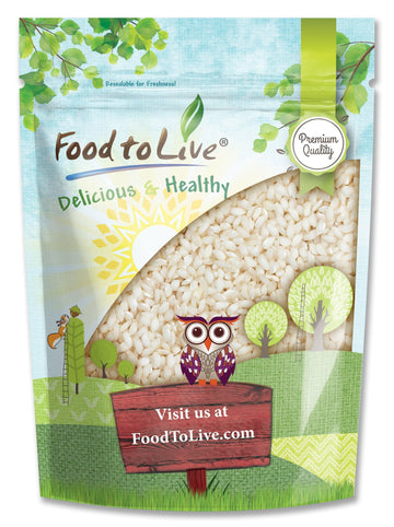 Food to Live Italian Arborio Rice, 2 Pounds - Short Grain White Rice. Gourmet Superfino Grade. Perfect for Creamy Risottos and C