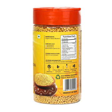 Darsa Organics Yellow Mustard Seeds 5.3 Oz - Usda Organic, Non-Gmo, Kosher, Gluten-Free, Organic Mustard Seeds For Pickling, Coo