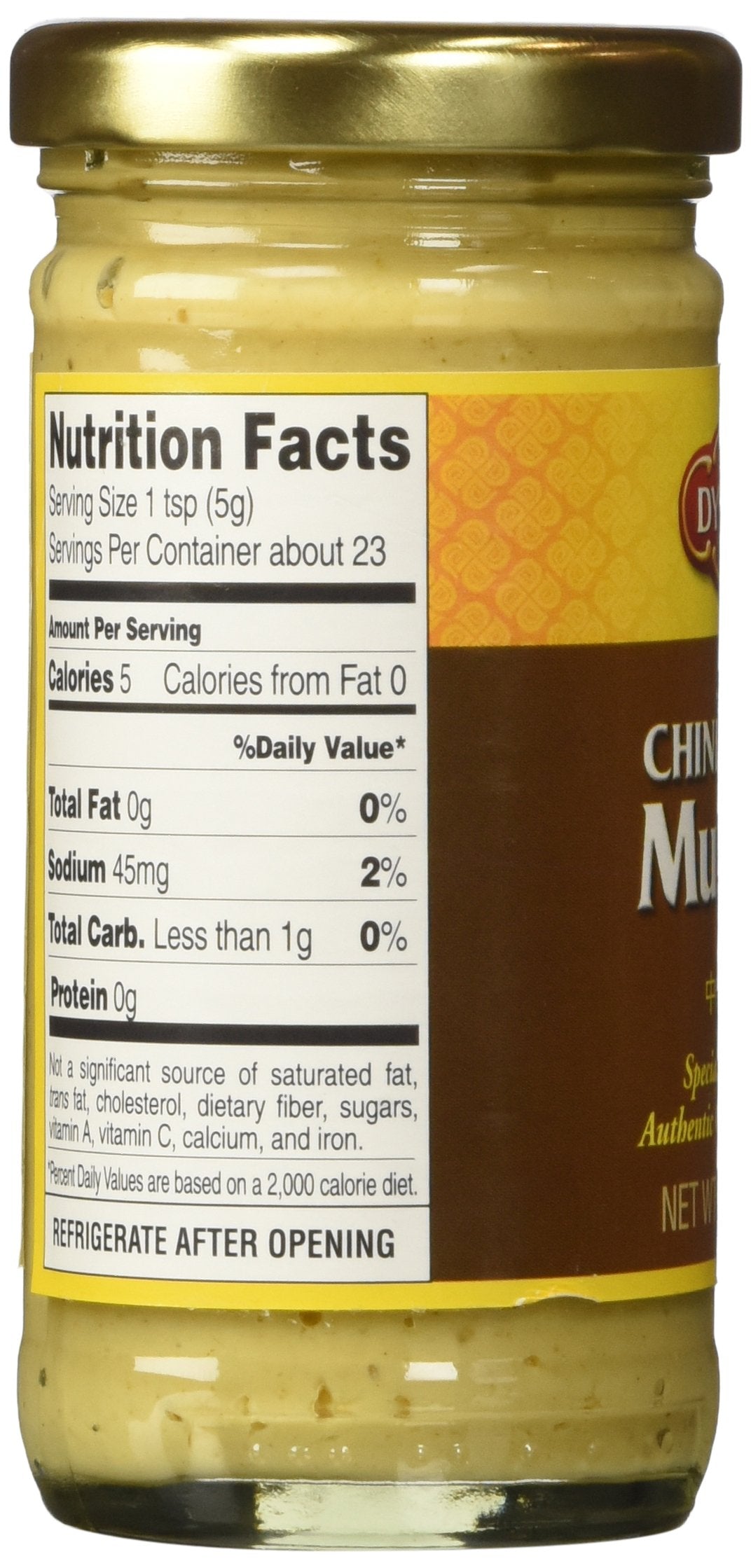 Dynasty Chinese Style Mustard, 4.0 Oz