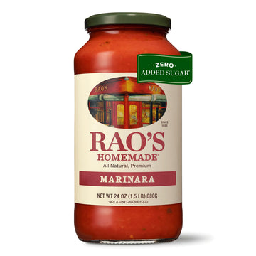 Rao's Homemade Marinara Sauce, 24 oz, All Purpose Tomato Sauce, Pasta Sauce, Carb Conscious, Keto Friendly, All Natural, Premium