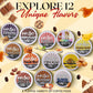 InfuSio Flavored Coffee Pods Variety Pack - 48 Count  12 Gourmet Medium Roast Dessert-Inspired Blends like Bananas Foster & Crme Brl?e  Compatible with Keurig K-Cup 2.0 malt-inspired