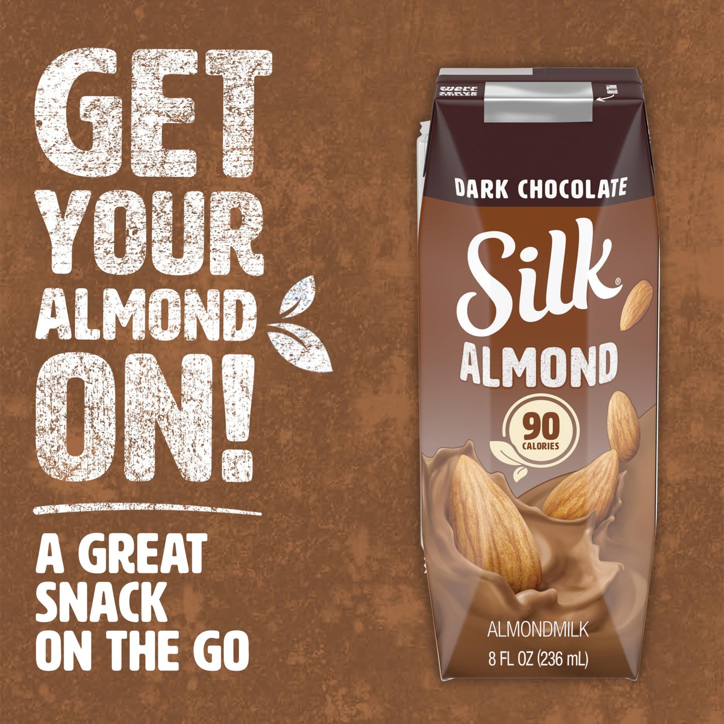 Silk Organic Original Almond Milk, 8 Fl Oz (pack of 18)