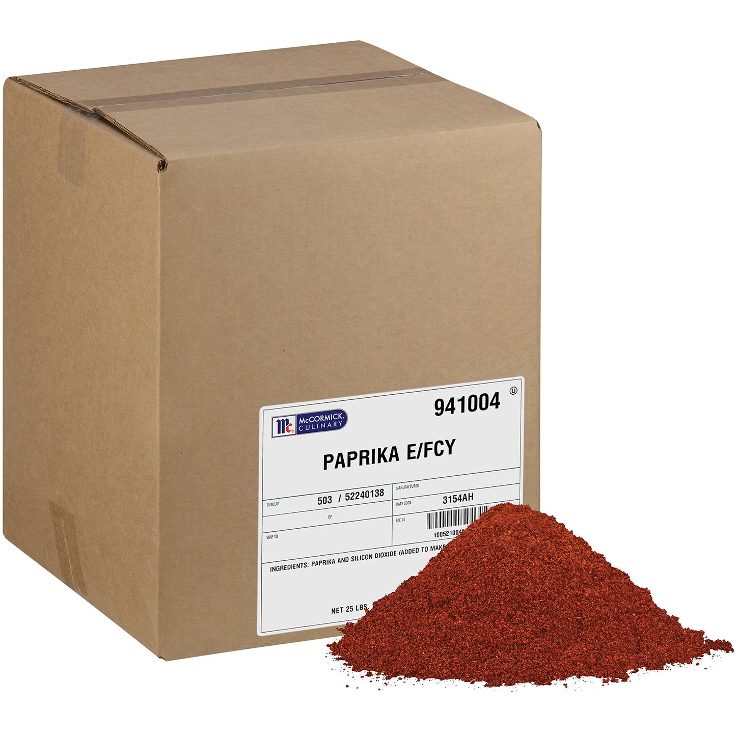 McCormick Culinary Extra Fancy Paprika - Sweet Paprika Seasoning, 25 lb Container, Ideal for Garnishing and Rubs
