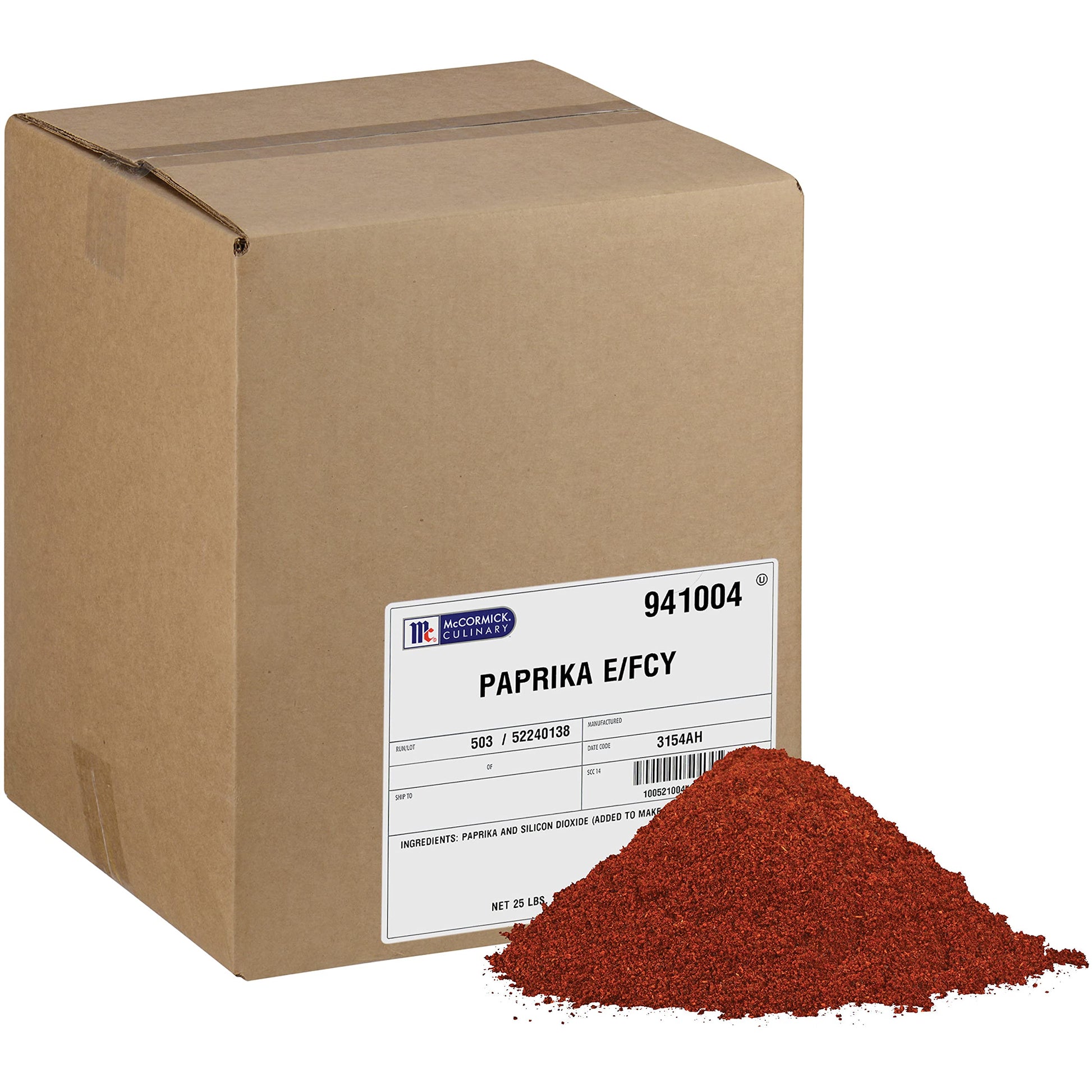 McCormick Culinary Extra Fancy Paprika - Sweet Paprika Seasoning, 25 lb Container, Ideal for Garnishing and Rubs