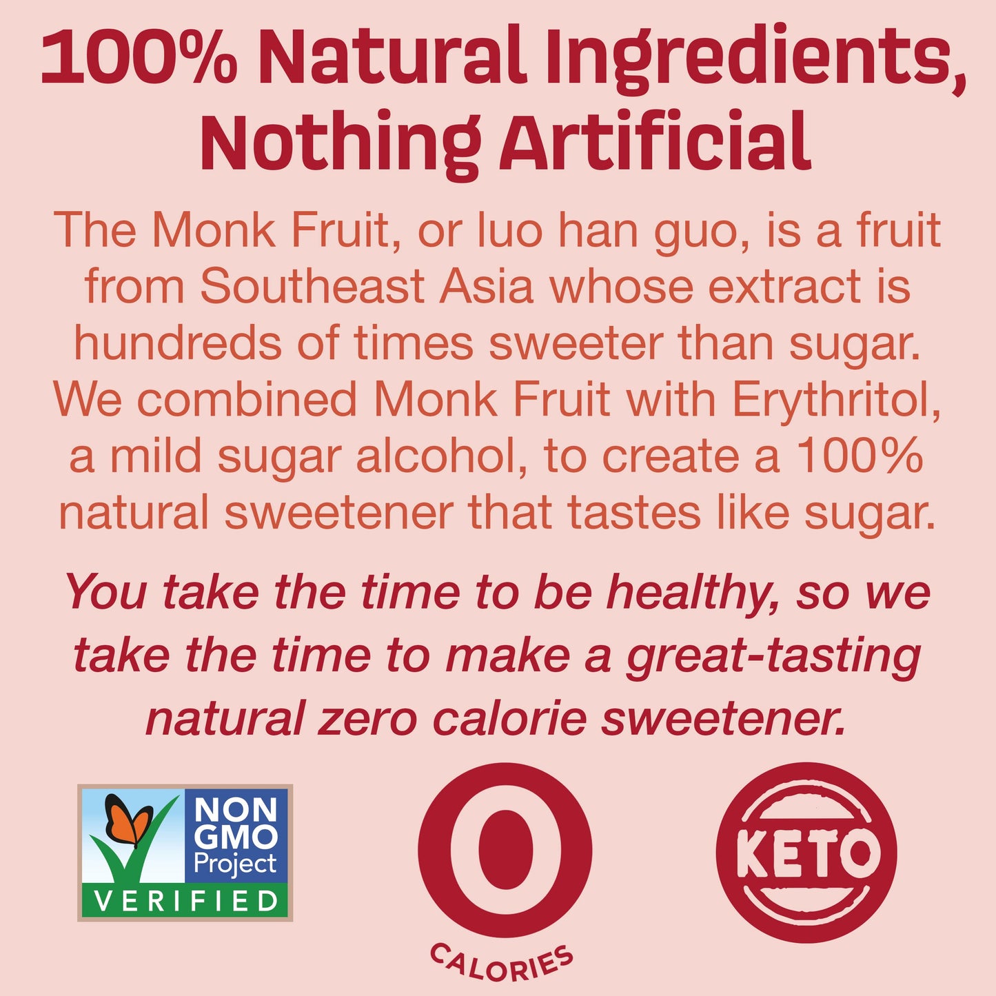 Splenda Naturals Monk Fruit Zero Calorie All Natural Sweetener Substitute, Keto Sugar Alternative (80 Count)