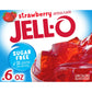Jell-O Strawberry Sugar Free Gelatin Dessert Mix, 0.6 Ounce (Pack Of 24)