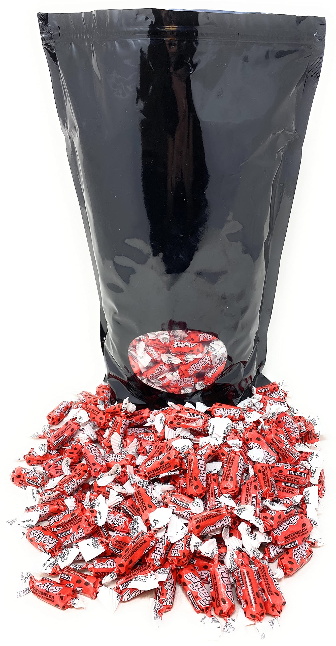 Bulk Watermelon Flavor Tootsie Roll Frooties Chewy Pink American Taffies Candy Individually Wrapped In Resealable Assortit Bag 5