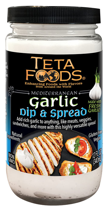 Mediterranean Garlic Dip & Spread 12 Oz - Toum (1)
