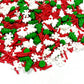 Homipooty Christmas Tree Sprinkles For Cake Decorating 100G/3.5Oz Mix Of Red And Green Holiday Sprinkles With White Snowflakes Jimmies For Cupcake Toppers Cookie Ice Cream Decorations Celebrations