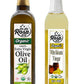 De La Rosa Organic Extra Virgin Olive Oil & White Balsamic Vinegar, 100% Pure, Raw & Unfiltered, Vegan, Kosher, Non-GMO & Gluten
