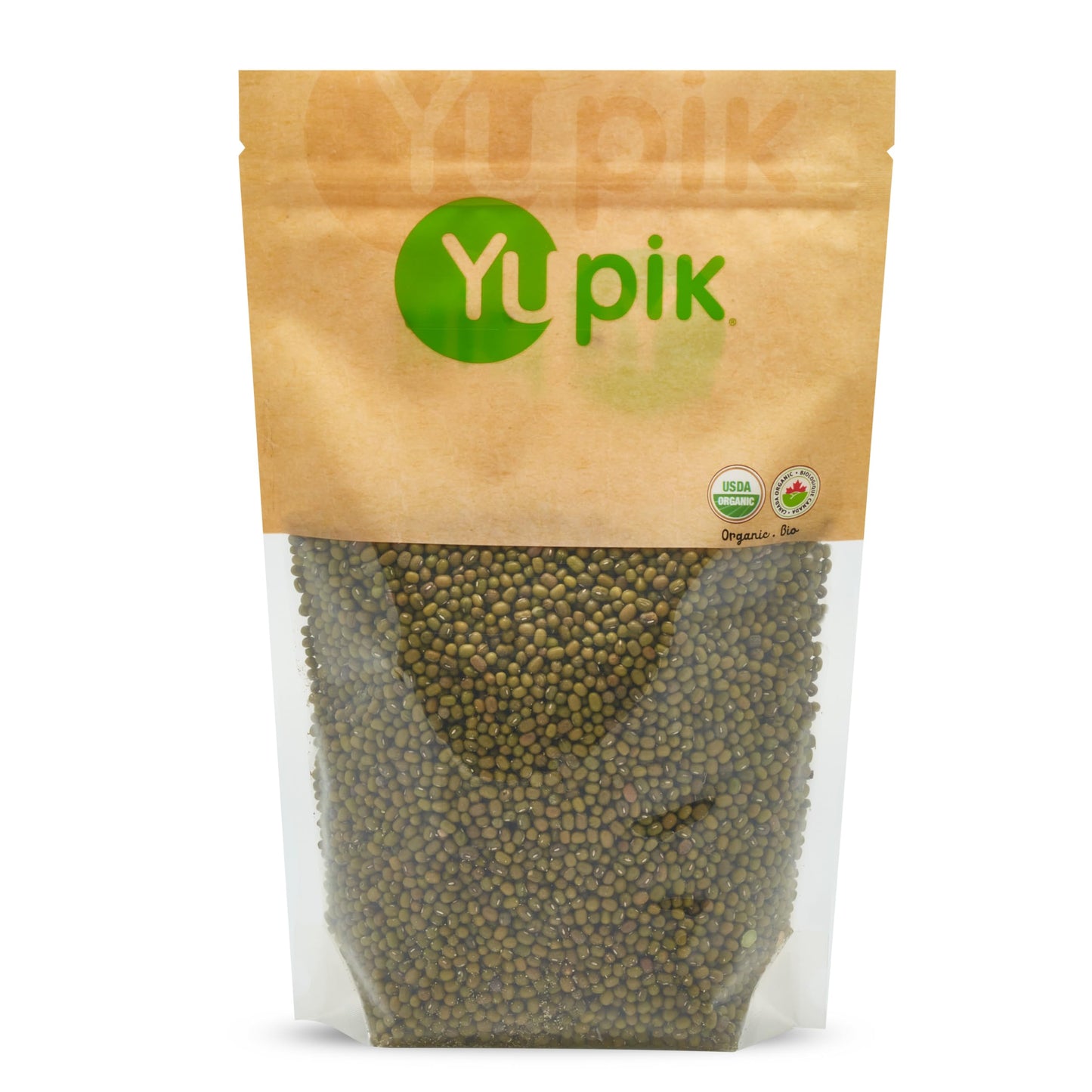 Yupik Organic Mung Beans, 2.2 lb (35.3 oz), USDA Certified, Kosher, Gluten-Free, Dried Legumes, Excellent Source of Protein & Fi