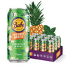 Babe Beverages Organic Yerba Mate Energy Drinks - 150mg Caffeine, Pineapple Mint Flavor, 12 x 16oz Cans