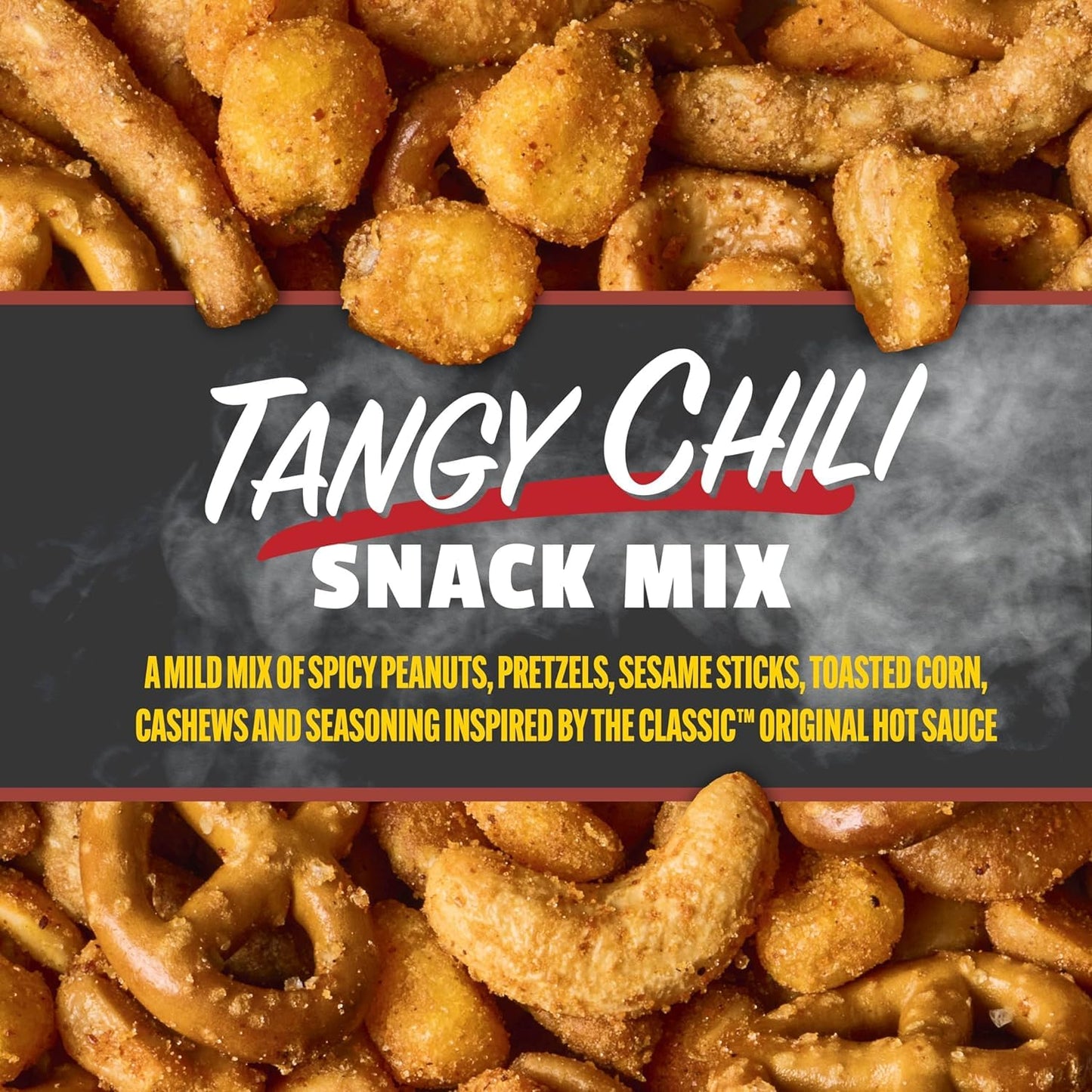 Snak Club Tangy Chili Snack Mix, Mild Spicy Peanuts, Pretzels, Corn & Cashews, 10 oz Bag