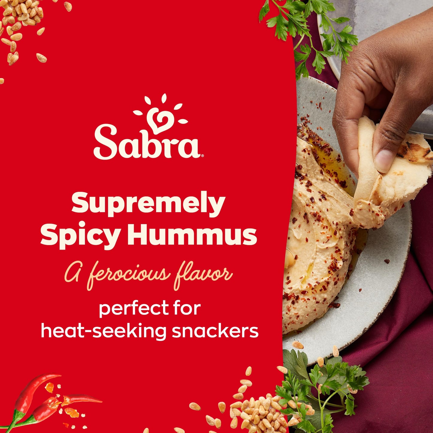 Sabra Supremely Spicy Hummus, 10 Oz Tub