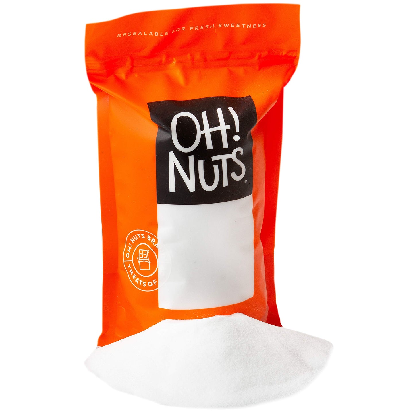 Oh! Nuts Fine Flour Salt, 2lb Bag, Granulated Powder for Baking and Cooking, Certified Kosher, Vegan