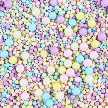 Sprinkles For Cake Decorating 4.2 Ounce Sugar Pearls Mixing Sizes, Edible Sprinkles For Cookie Decorations, Cupcake Topper, Ice