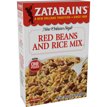 ZatarainS Red Beans And Rice Mix  30 Oz - One 30 Ounce Box Of Red Beans And Rice Seasoning Mix  Easy One-Pot Meal With Top-Grade Spices