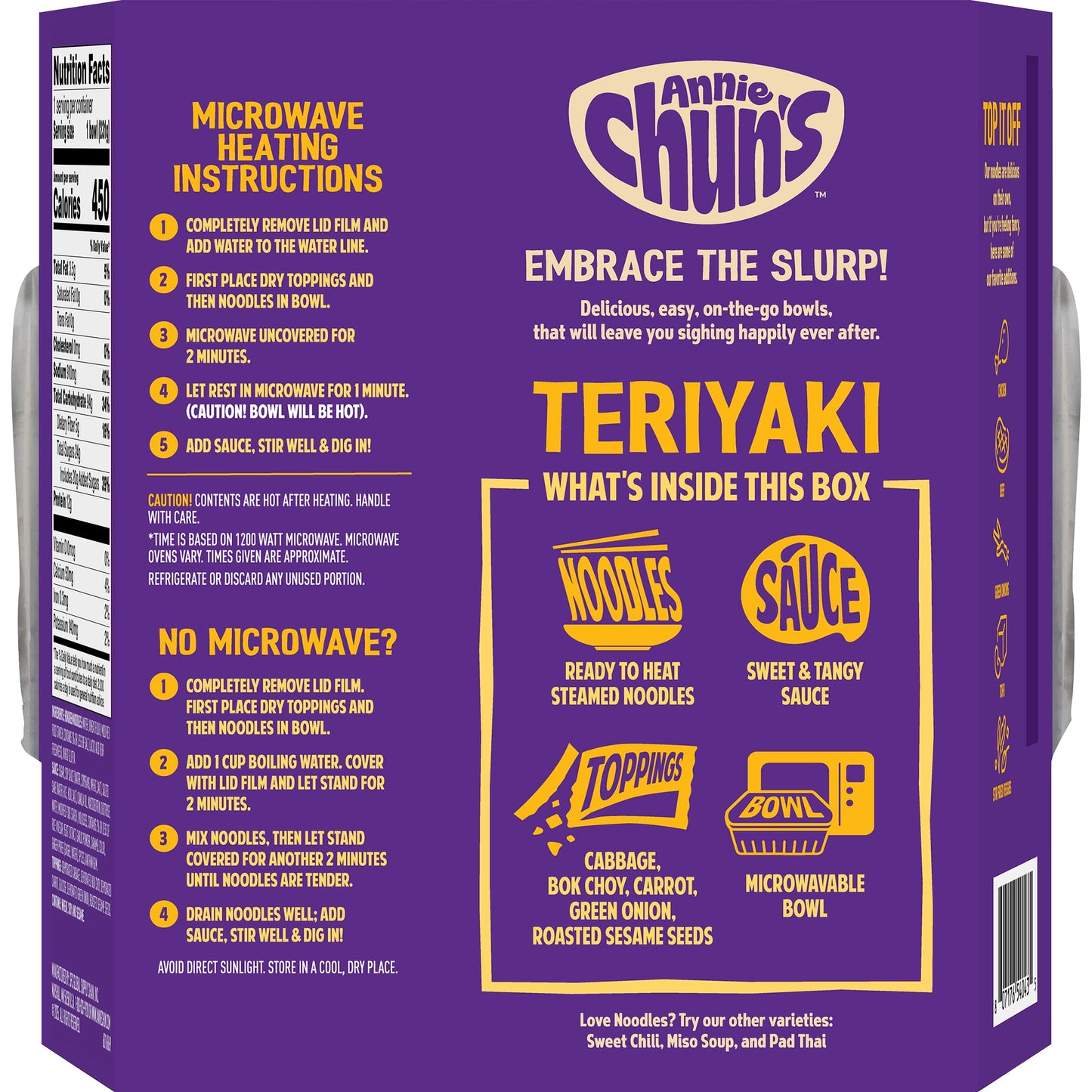 Annie Chuns Teriyaki Noodle Bowl  8.16 oz (Pack of 6)