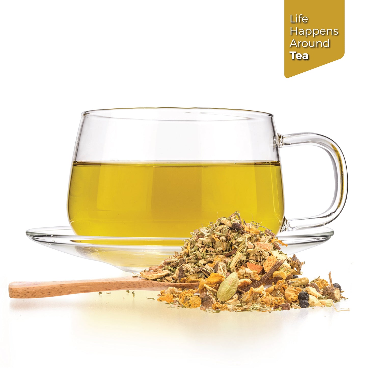 Tealyra Holistic Health Tea - Turmeric Ginger Fennel Cinnamon - Caffeine-Free Loose Leaf - 8 Ounce