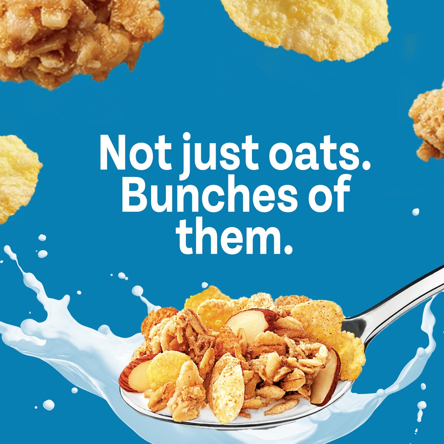 Post Honey Bunches Of Oats With Almonds Breakfast Cereal, Honey Cereal With Granola Clusters And Sliced Almonds, Small Cereal Cup Size For Easy On-The-Go Breakfast, 2.25 Oz Cereal Cup