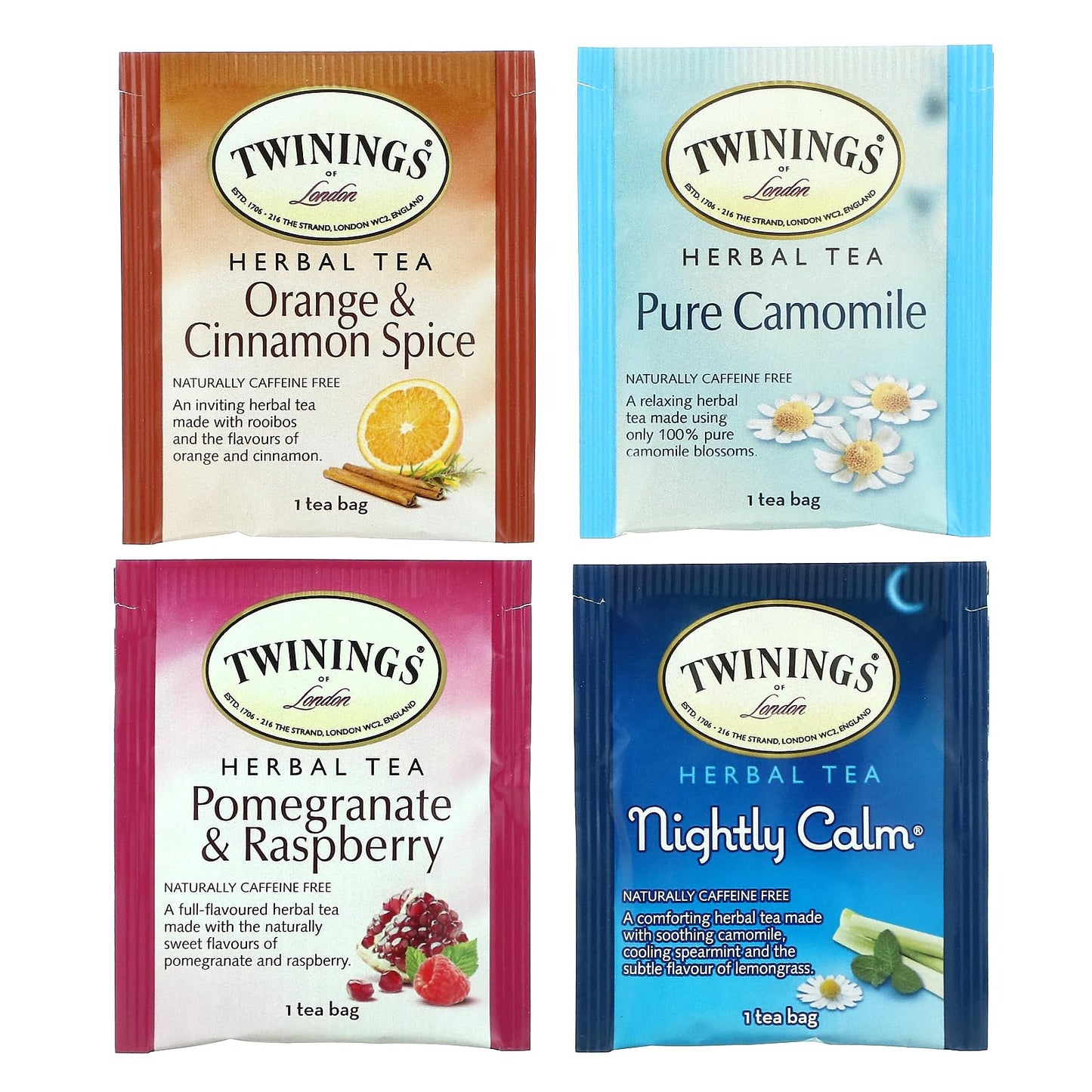 Twinings Assorted Herbal Tea, 20 Ct