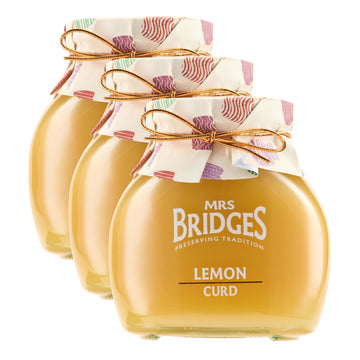 Mrs Bridges Lemon Curd, Made in Scotland, 12oz Jar (Pack of 3)