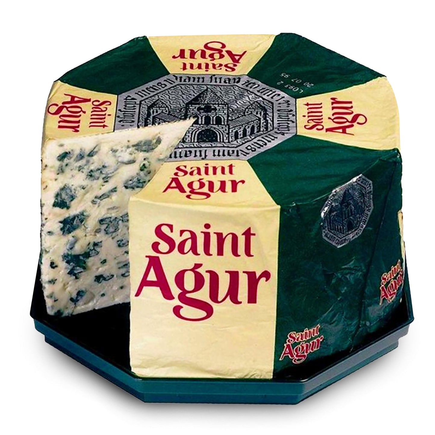 Ile de France Saint Agur Blue Cheese Wheel - Creamy & Mild - 5 lbs - Perfect for Charcuterie Boards