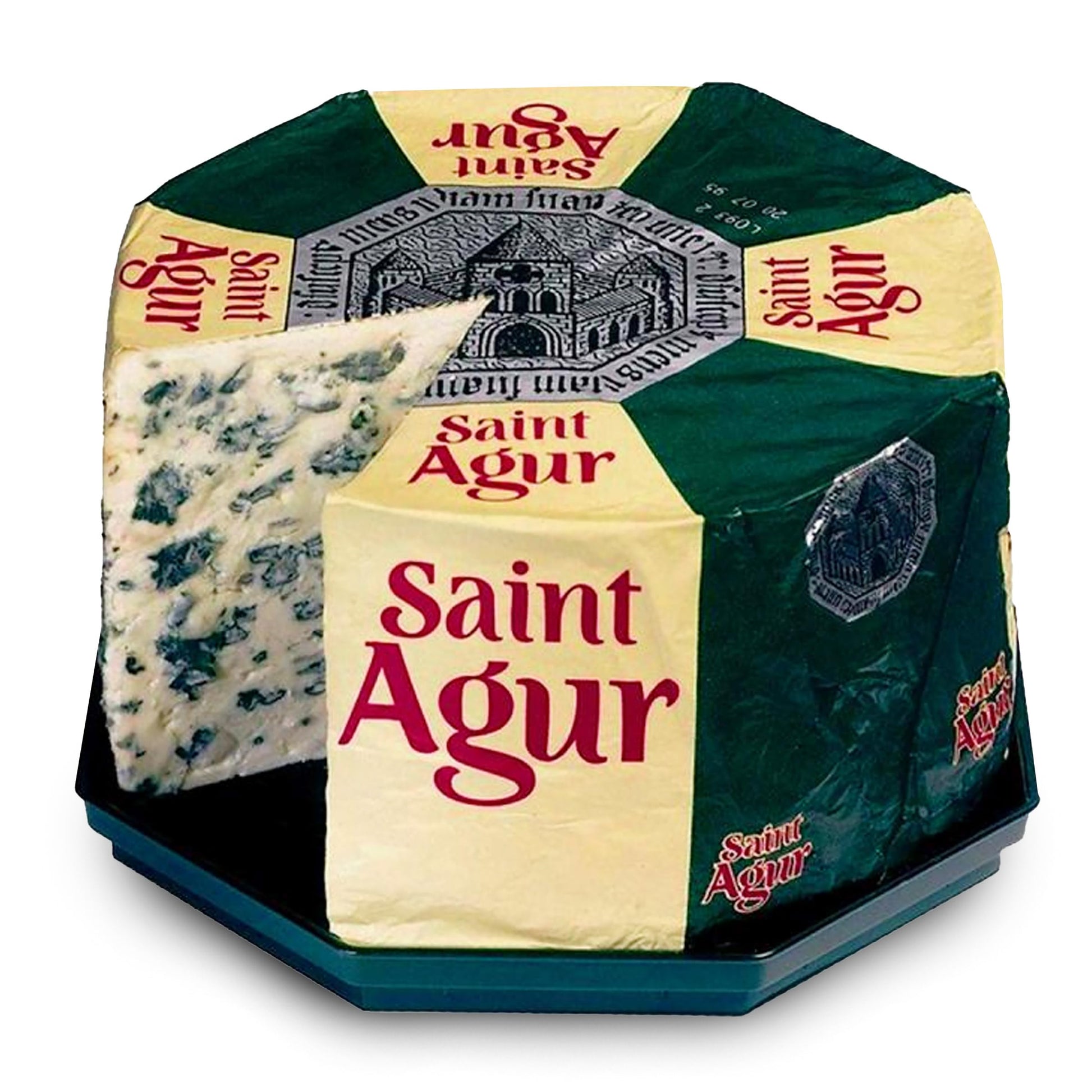 Ile de France Saint Agur Blue Cheese Wheel - Creamy & Mild - 5 lbs - Perfect for Charcuterie Boards
