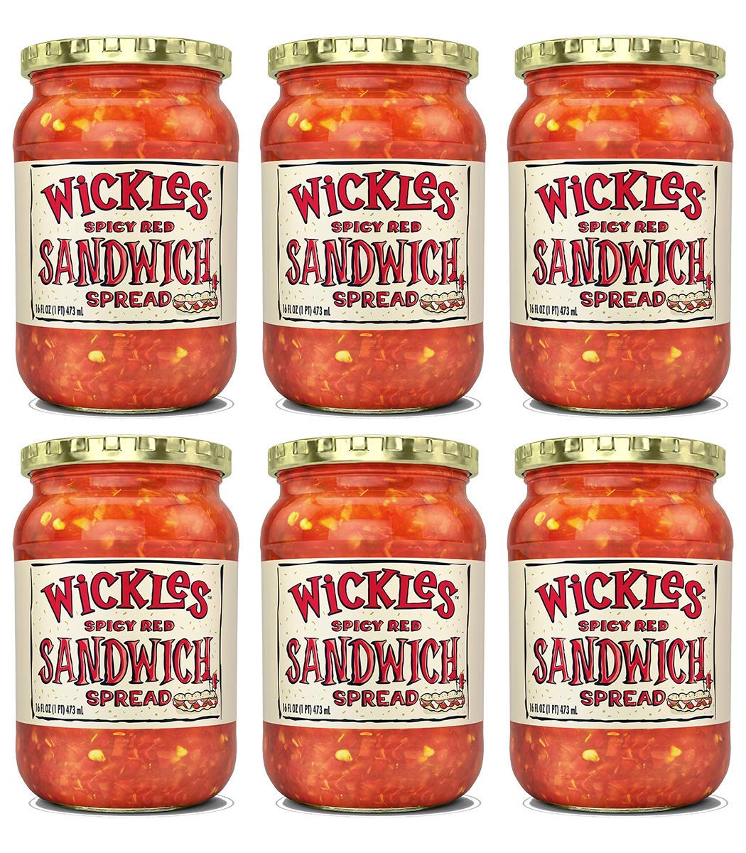 Wickles Spicy Red Sandwich Spread, 16 oz (Pack - 6)