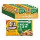 Season Sardines In Olive Oil - Skinless & Boneless, No Salt Added, Wild Caught, 22G Of Protein, Keto Snacks, More Omega 3S Than Tuna, Kosher, High In Calcium, Canned Sardines - 4.37 Oz Tins, 12-Pack