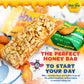 Bon Bee Honey Bunchies All Natural Honey Bar - Natural Breakfast & Nutrition Bars For Healthy Energy & Fuel - Variety Of Delicio