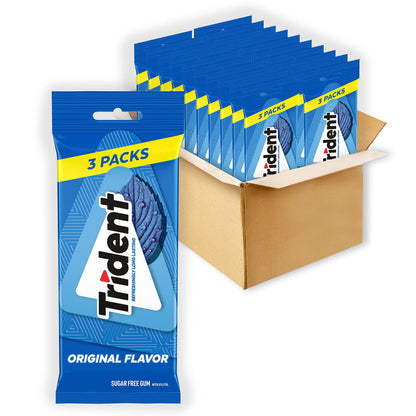 Trident Original Flavor Sugar-Free Chewing Gum, Bulk, 60 Packs of 14 Pieces (840 Total Pieces)