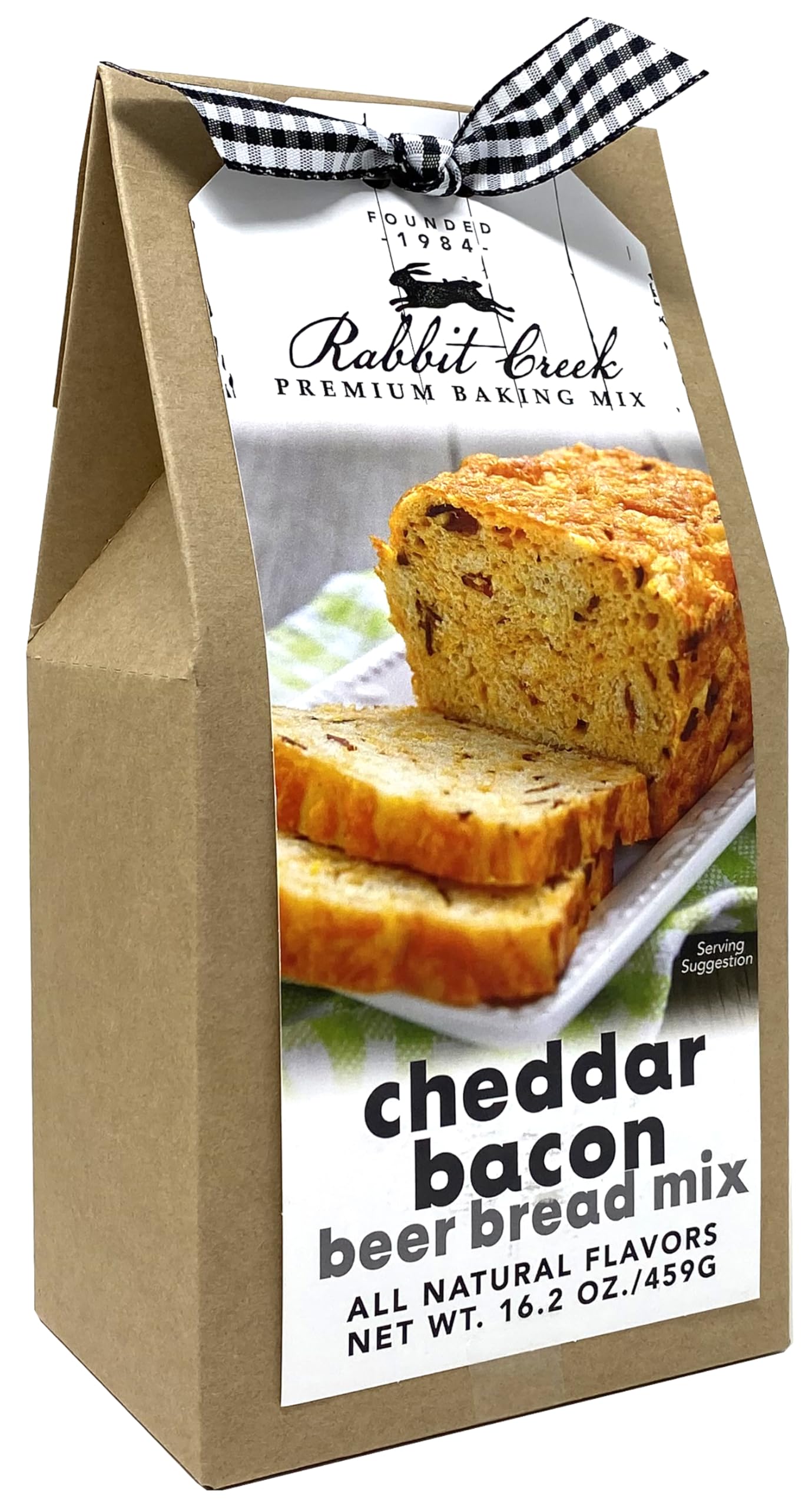 Rabbit Creek Beer Bread Mix Cheddar Bacon, 14 Ounce, Premium Baking Mix
