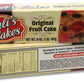 Carlis Cakes Fruitcake - Finest Fruits and Nuts - Individually Wrapped - 3-Pack of 16 Ounce Cakes