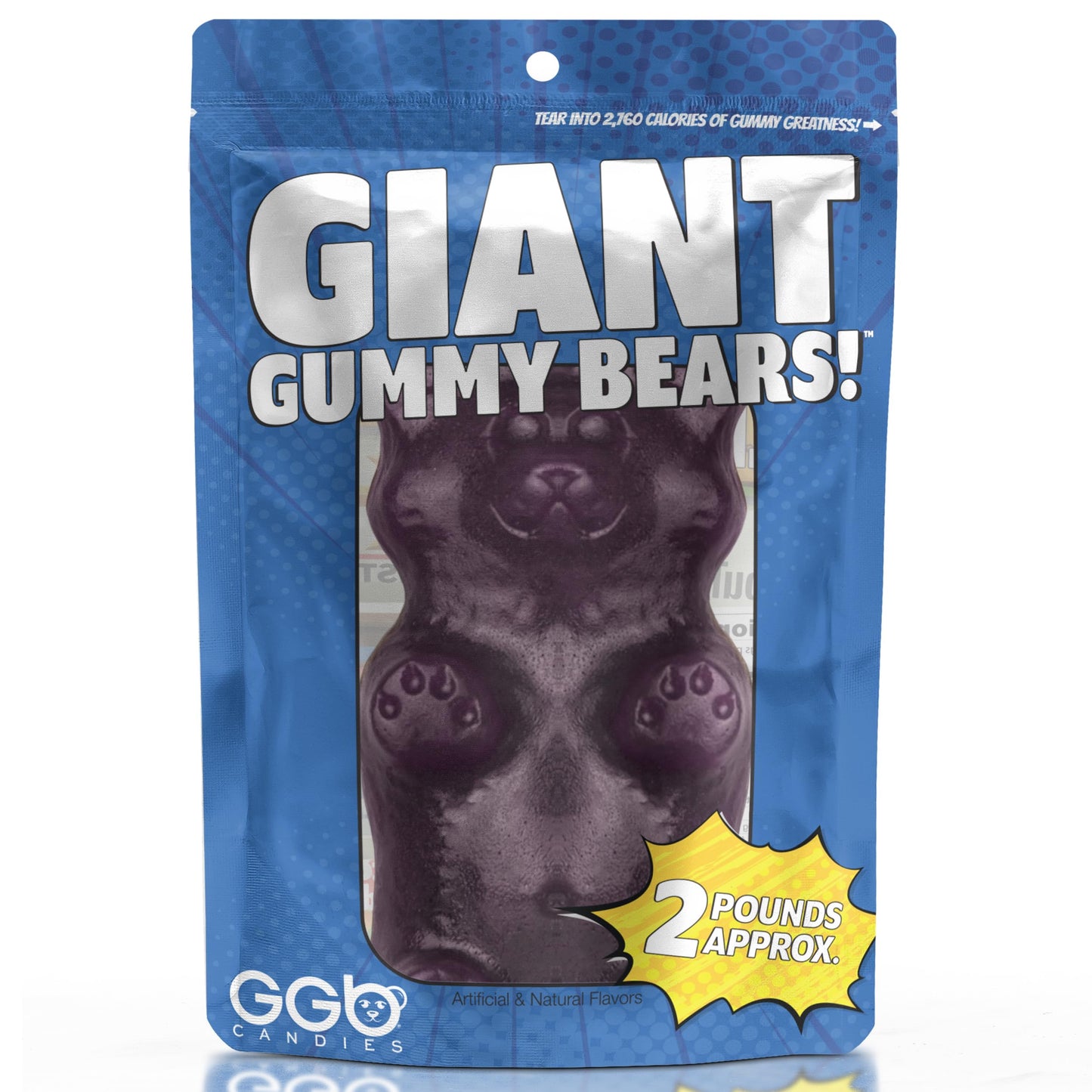 Giant 2LB Gummy Bear (Grape)
