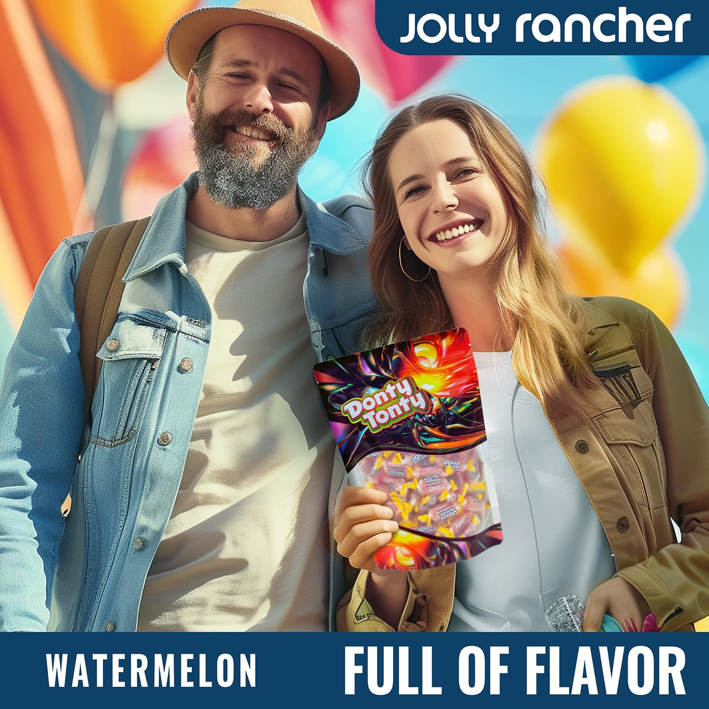 Watermelon Jolly Rancher Hard Candy Original Flavor 2 Lb - Bulk Bag, Individually Wrapped (148 Pieces)