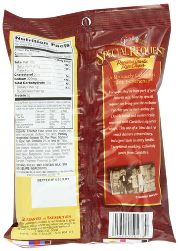 Gardetto'S Special Request Roasted Garlic Rye Chips, 4.75 Oz - 7 Count