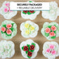 Global Sugar Art Rose Sugar Flowers, Pink Unwired, Very Small, 18 Count By Chef Alan Tetreault
