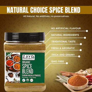 Zayd Organic Garam Masala Powder 16Oz (454G) Indian Spice Blend