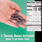 Holiday Sour Patch Kids Coal Theatre Box, Shareable Size Gummy Candy Packs, Stocking Stuffer, Gift Filler, Movie Night Candies,