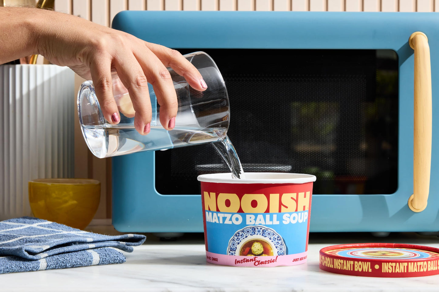 NOOISH Instant Matzo Ball Soup - Kosher, Vegetarian, Just Add Water, 4 Pack