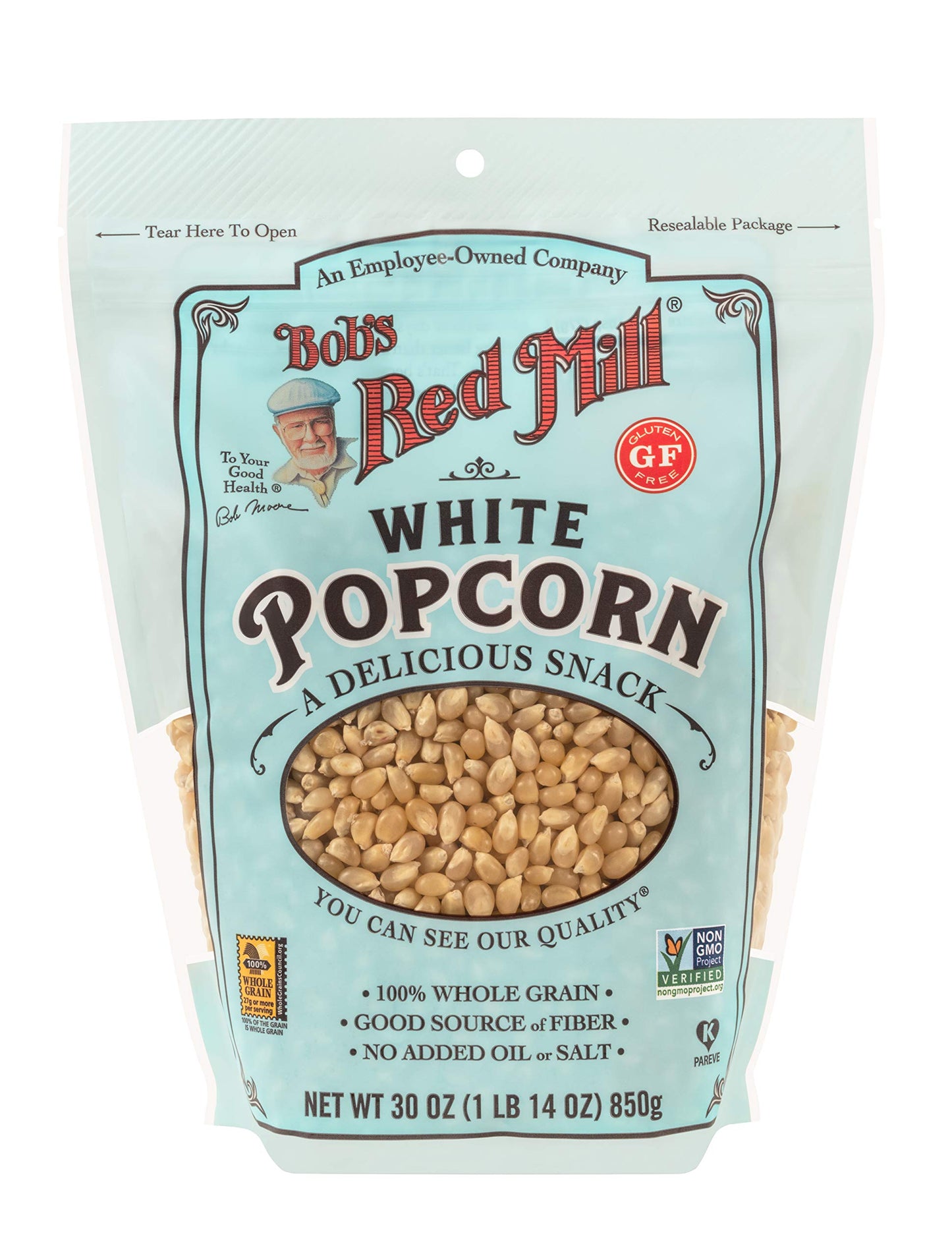 Bobs Red Mill Whole White Popcorn 30-Ounce