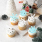 Gyufise 60Pcs Edible Snowflakes Cupcake Toppers - Snowflake Cake Decorations Wafer Paper Sprinkles For Christmas Winter Holiday
