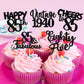 30Pcs Happy 85Th Birthday Cupcake Toppers Glitter Eighty Five Vintage 1938 Cupcake Picks 85 Fabulous Cheers To 85 Years Cake Dec