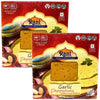 Rani Pappadums (Indian Lentil Wafer Snack) Garlic Papad 7oz (200g) Approximately 15pc, 7 inches, Pack of 2 ~ All Natural | Glute