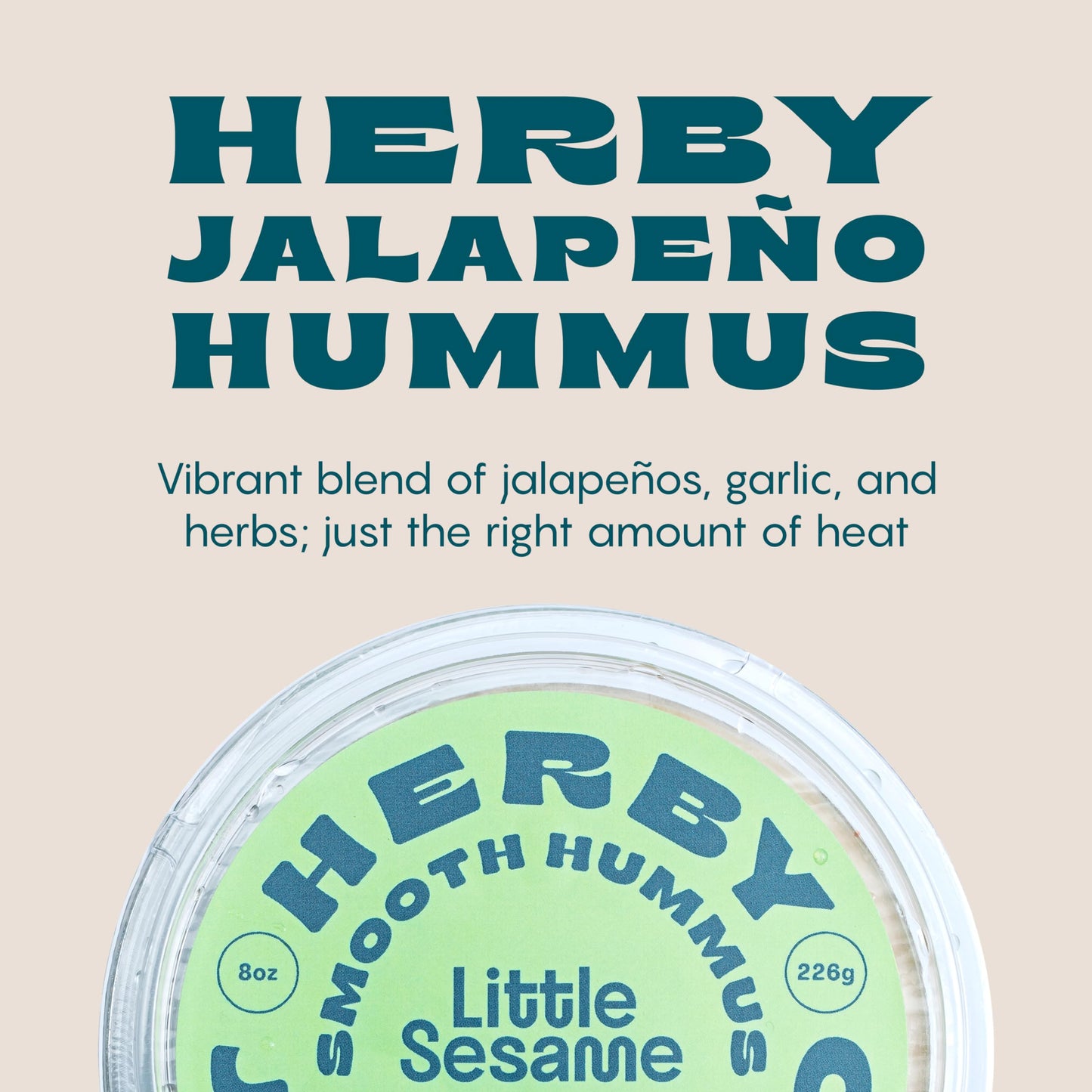 Little Sesame Herby Jalapeno Hummus, 8 Oz