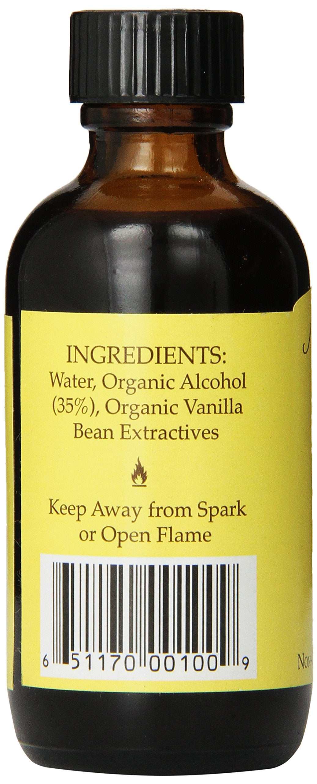 Flavorganics Organic Vanilla Extract, 2 Ounce Bottle